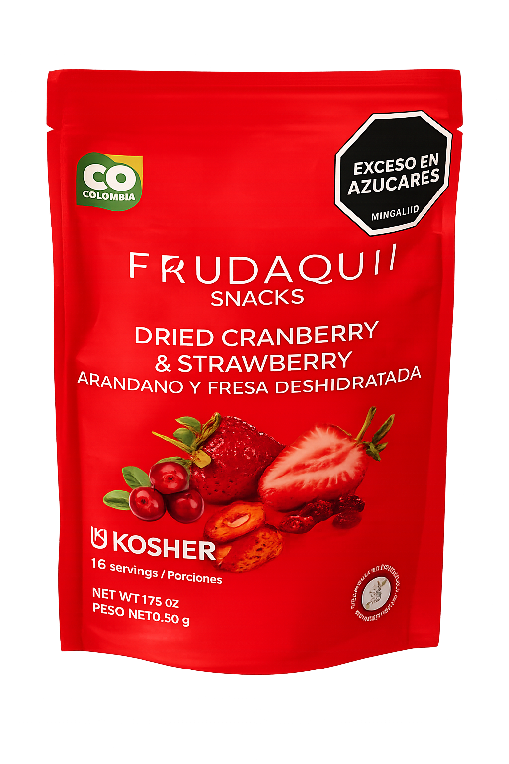 Snack de Fruta Deshidratada Aándano Fresa x50g